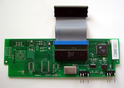 Photo 
of DX MIDI circuit board
