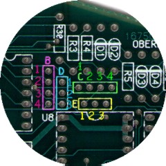 B, C, D and E jumper locations