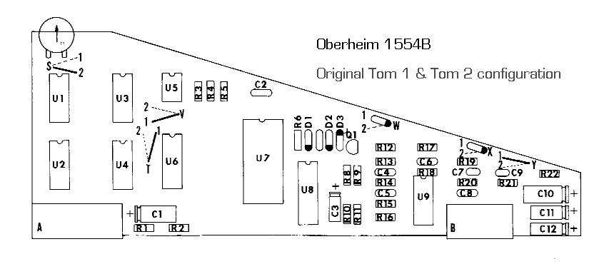 Tom 1/Tom 2 configuration